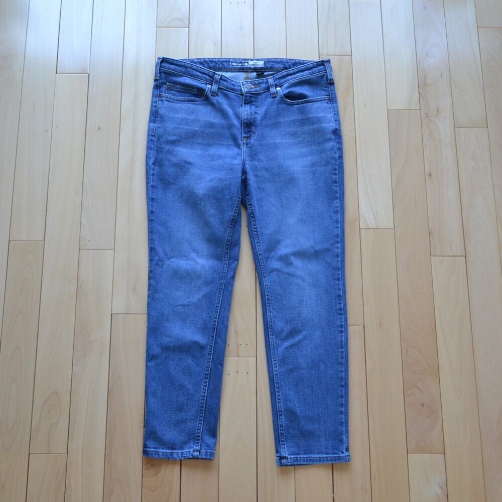 Carhartt Denim Blue Jeans Size 14P Slim Fit